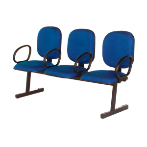 Longarina Diretor 3 Lugares com L Duplo e Lâmina – Elegância e Durabilidade para Recepções