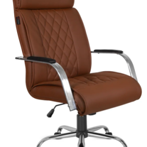 Classic Presidente, com braço alumínio, base cromada relax
