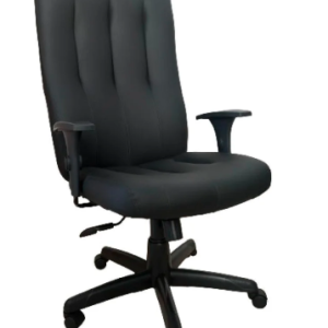 Cadeira Topázio Presidente, com braço regulável, base giratória relax