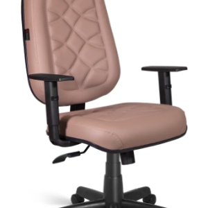 Cadeira Amazon Presidente Costura em Ondas, Base Relax, Braços Reguláveis.