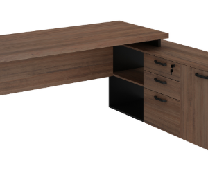 MESA DINÂMICA COM ARMÁRIO LATERAL - PÉ QUADRO - START